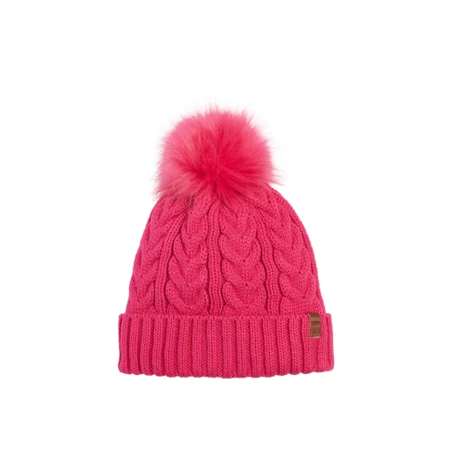 gladstone-camping-centre-stocks-xtm-olive-kids-knitted-fleece-lined-pompom-girls-beanie